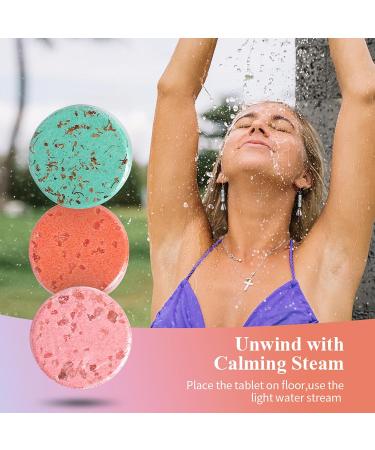 RoseFlower Shower Steamers Aromatherapy Set of 12 Natural Bath Bombs with Lavender/Rosemary/Jasmine/Rose/Grapefruit etc Scents for Home Spa Birthday Anniversaries Gift for Women Men #3 - Buy Online on GoSupps.com