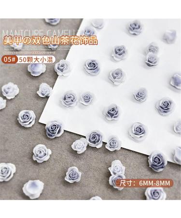 50Pcs 3D Flower Nail Multi Colors Variety Mix Camellia Flower Cute Nail Art For Manicure DIY Craft Jewelry 3d Nail For Acrylic Nails B - Buy Online on GoSupps.com