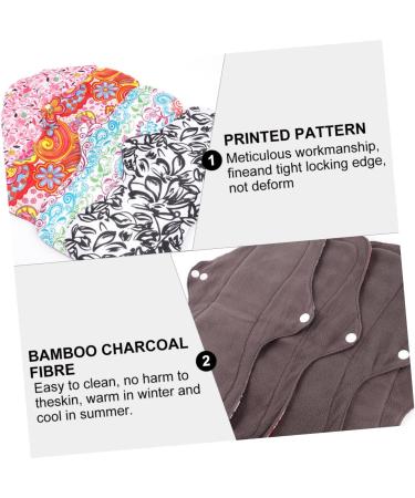 Minkissy 8 Pack Washable Menstrual Pads | Reusable & Comfortable Period Pads for Women - Buy Online on GoSupps.com