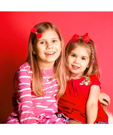 Wincredulous 2 Pieces Bowknot Headband Satin Red Ribbon Headband with 2 Pieces Red Hair Bows Bow Headband Hair Accessories for Girls for Birthday Daily Decor Back to School Accessories (Red) - Buy Online on GoSupps.com