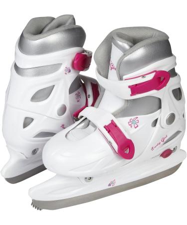 American Athletic Shoe Girl's Party Adjustable Figure Skates - Youth Small/Size 10-13 White - Buy Online on GoSupps.com