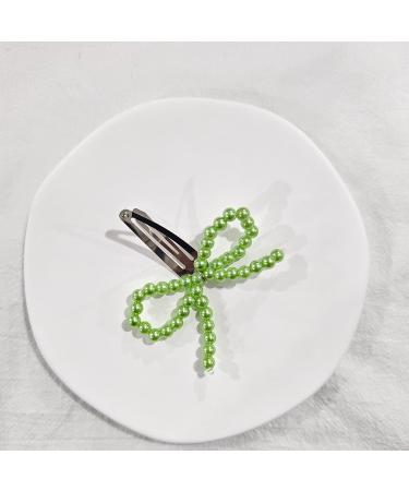 WDNIGLP Fashionable Bow Hair Clip Simple Bowknot Hairpin Imitation Pearls Bow Barrettes Elegant Accessories for Women Girls Grey-2 - Buy Online on GoSupps.com