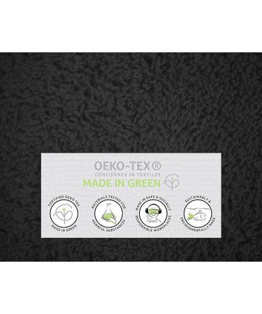 Softolle 100% Cotton Luxury Bath Sheets - Set of 2 - 600 GSM - Eco-Friendly & Highly Absorbent - Oeko-Tex Certified - 35 x 70 Inches - Grey - Buy Online on GoSupps.com