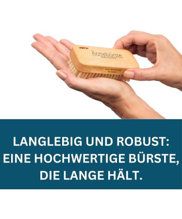 REMOS Hand Brush - Soft Natural Bristles & Beech Wood - Doctor's Brush for Gentle Cleaning | Eco-Friendly 1 Piece - Buy Online on GoSupps.com