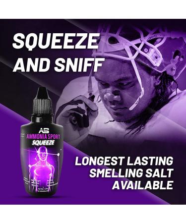 AmmoniaSport Smelling Salts for Athletes - Pre-Activated Powerlifting Inhalant with Multiple Uses - Rush Alert Supplement for Energy and Focus - Buy Online on GoSupps.com