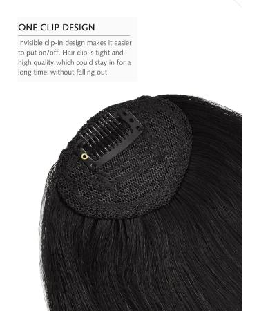 YAMEL Natural Black Clip in Bangs Human Hair Extensions for Women - 1B# off Black - Buy Online on GoSupps.com