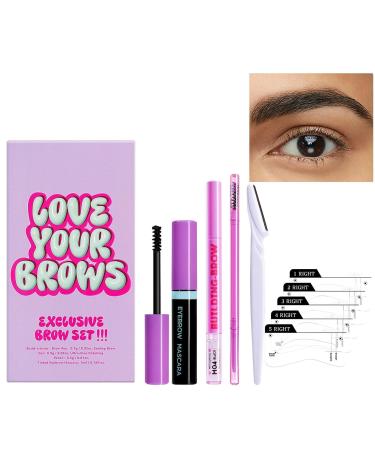  Vitsrisea Eyebrow makeup kit eyebrow pencil kit - Waterproof and shatterproof eye makeup - Cosmetic supplies with mascara eyebrow cream eyebrow card  - Buy Online on GoSupps.com
