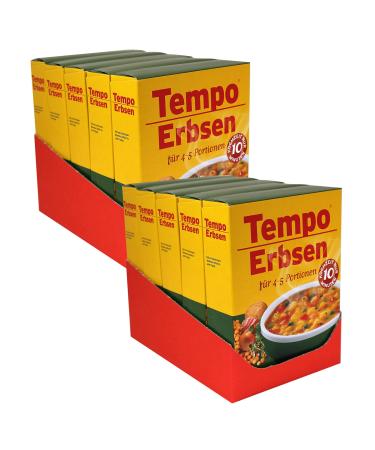10 pack Tempo peas 10 x 225 g for 4 - 5 portions 10 minutes cooking time yellow peas pea dish dried 225 g (10 pack)