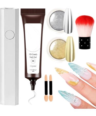  Whnbuij Sculpting Nail Gel - Textured Builder Gel 5D Modeling Paste | Thick Non-Framing Gel for... Fashion for Professional Creative Nails... Routine for... Wedding Party Rou - Buy Online on GoSupps.com