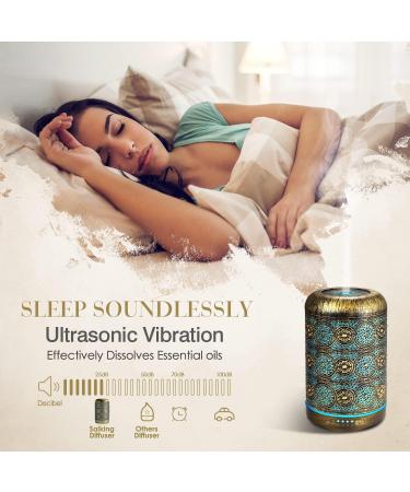 Aromatherapy Diffusers SALKING 260ml Metal Essential Oils Diffuser Aroma Diffuser 7 Colors Night Light and Auto Shut-Off for Home Humidifier Oils Fragrance with 4 Timer Christmas Gifts for Women - Buy Online on GoSupps.com