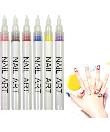 AJOIDR 12Pcs Nail Art Pen Set Nail Dotting Pen for Drawing Painting Nail Art Beauty Jewellery Manicure Tool - Buy Online on GoSupps.com
