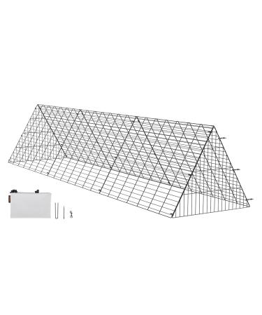 VEVOR Chicken Tunnels 118.1 x 28 x 24.2 inch (LxWxH) Chicken Tunnels for Yard Portable Chicken Tunnels for Outside Easy Installation Chicken Coop Run Suitable for Chickens Ducks Rabbits