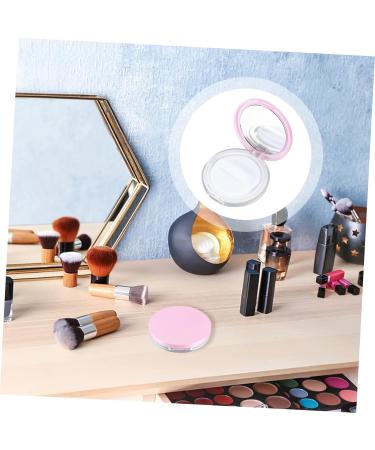 WOONEKY Empty Compact 2pcs Box Loose Powder Box Portable Makeup Organizer Powder Makeup Puff Electric Travel Eye Shadow 7.5x7.5cm Pink - Buy Online on GoSupps.com