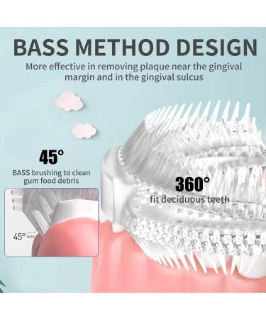 RZM Kids Automatic Sonic Toothbrush Set - 2 U-Shaped & 1 Regular Brush Head | Six Cleaning Modes | Pink Unicorn Design - Buy Online on GoSupps.com