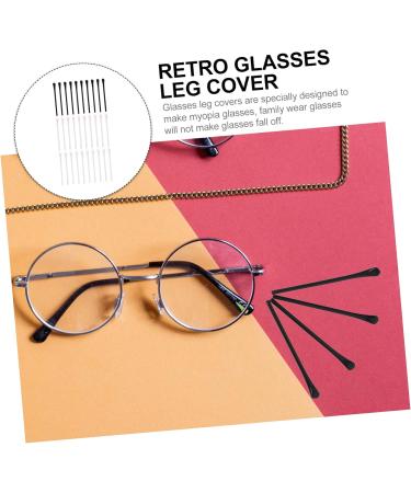 Lurrose Vintage Glasses Legs - 45 Pairs of Comfortable Earphone Silicone Socks & Metallic Glass Holder - 5 Colors Spare Parts & Bands - 7.25x0.5cm - Buy Online on GoSupps.com