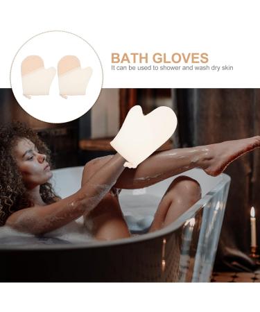 FRCOLOR Exfoliating Bath Gloves - 2pcs Scrub Mitts for Glowing Skin | Body Scrubber & Loofah Mitts for Optimal Exfoliation - Buy Online on GoSupps.com