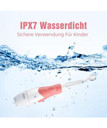 Seago Electric Toothbrush for Children 0-3 Years - LED Light Smart Timer Waterproof IPX7 SG513 Pink | International Shipping Available - Buy Online on GoSupps.com