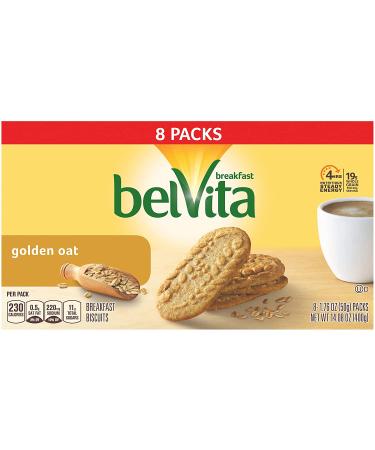 Belvita Golden Oat Breakfast Biscuits - 8 Pack (4 Biscuits per Pack) | 1 Count (Pack of 8) - Buy Online on GoSupps.com