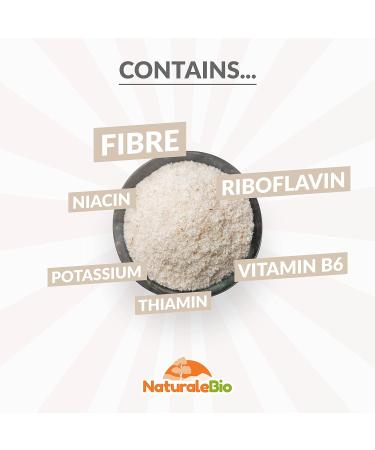 Organic Psyllium Husk - 99% Purity - 1 kg - High Fiber Natural Seed Husks from India - Vegetarian & Vegan - NaturaleBio - Buy Online on GoSupps.com