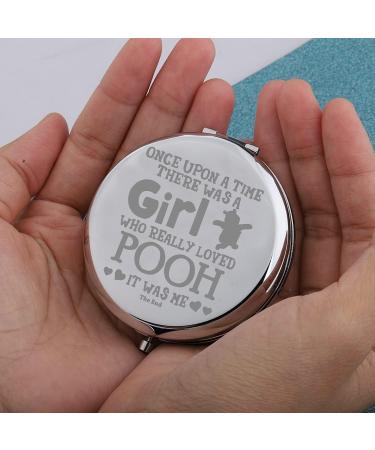 KUIYAI Pooh Bear Gift Pooh Bear Pocket Mirror Once Upon A Time There Was A Girl Who Really Loved Pooh Purse Mirror (once upon poohUK) - Buy Online on GoSupps.com