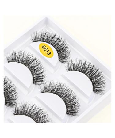 UAMOU 2/20/100 Boxes Mink Lashes Eyelashes 5 pairs Natural Curly Fake Eyelashes Thick Maquiagem Lash Extension Makeup Tools Cheerfully (Color : 5 pairs G613 Size : 2 boxes)