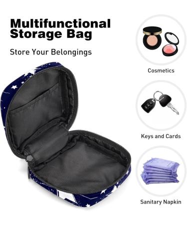 Women's Dark Blue Starry Sky Period Kit - Portable Storage Pockets for Feminine Products - Buy Online on GoSupps.com