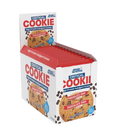 Applied Nutrition Protein Cookies - Critical Cookie High Protein Snack (12 Pack x 73g) (Chocolate Chip) Chocolate Chip 12 count (Pack of 1)