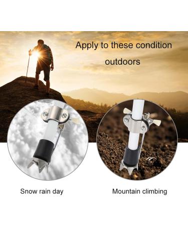 ANKROYU Cane Ice Grip Attachment - Non-Slip Crutch Ice Tips for Winter Mobility - Buy Online on GoSupps.com