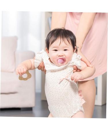 Didiseaon 10pcs Wooden Teething Pendant for Babies - Beech Wood Teether with Cartoon Design 5X6.3CM - Buy Online on GoSupps.com