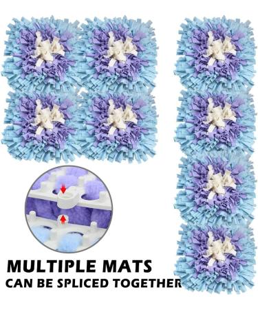 Ieuumler Sniffing Carpet for Dogs & Cats - Smell Training Mat (45x45cm Blue & Purple) - International Shipping Available - Buy Online on GoSupps.com