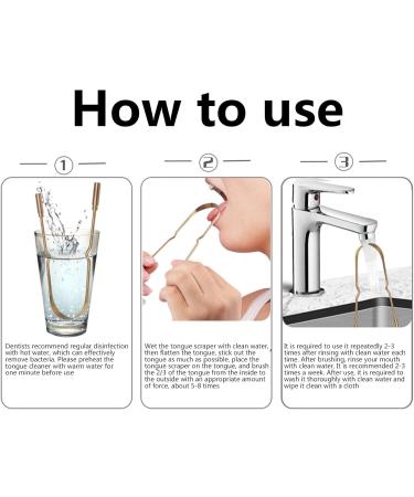 Pacienjo Tongue Cleaner for Adults - Stainless Steel U-Form Scraper for Oral Hygiene & Fresh Breath - Durable Metal Design - Buy Online on GoSupps.com