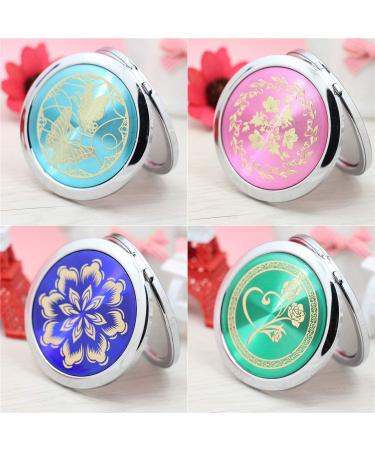 HUAMULAN 9PCS Compact Mirror - Assorted Color Cosmetic Hand Mirror Set for Wedding Favor Party Gifts - Dual Sided Metal Frame Design - Perfect for Purse Travel - Includes Organza Pouch Gift Bag - Buy Online on GoSupps.com