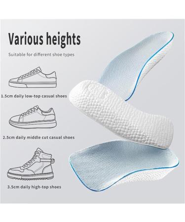 Brandone Height Increase Insoles - 1.37in Orthopedic Arch Support Pads for Men & Women | Black High Pads - Buy Online on GoSupps.com