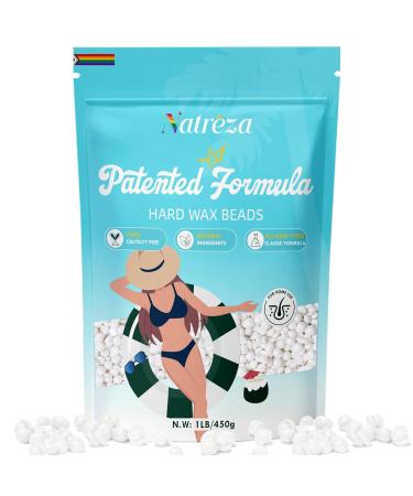 Hair Removal Wax Beads - 1lb Unscented White Hard Wax for Sensitive Skin | Full Body Waxing | Perfect for All Hair Types & Bikini | Salon Quality - Buy Online on GoSupps.com