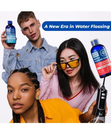 Concentrated Water flosser Rinse & mouthwash Teeth WHITENING | Add to Water Flossers| Fruit Flavor | 1 Pack 16.9 fl.oz | Peroxide Free. Made in USA - Buy Online on GoSupps.com