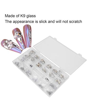 13 Sizes Crystal Rhinestones for Nail Art | DIY Shiny Decoration Set with Picker & Dotting Pen - Buy Online on GoSupps.com