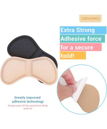 ORTHOPEO Premium Heel Pads - Soft Gel Cushion Inserts for Loose Shoes - Set of 6 - Buy Online on GoSupps.com