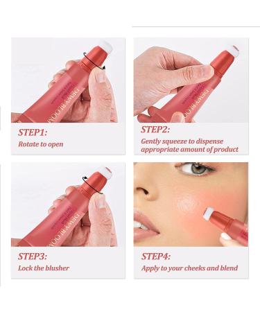 Matte Liquid Powder Blusher with Cushion Applicator | Smooth Creamy Rouge for Cheeks, Lips & Eyes - #05 - Buy Online on GoSupps.com