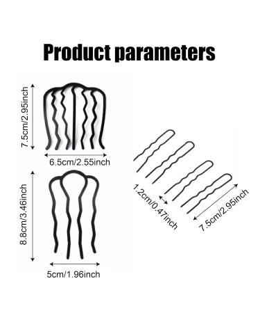 Shop Hair Plug-In Comb: 6 Metal Hair Feast Socket Large Hairpin & Side Comb for Women & Girls - Available in 3 Sizes - Buy Online on GoSupps.com