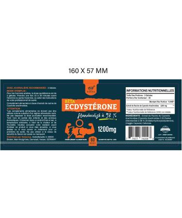 Ecdysterone Supplement 1200mg -98% Maximum Purity Ecdysterone for Lean Muscle Building and Strength Gains (60 Unit (Pack of 1)) - Buy Online on GoSupps.com