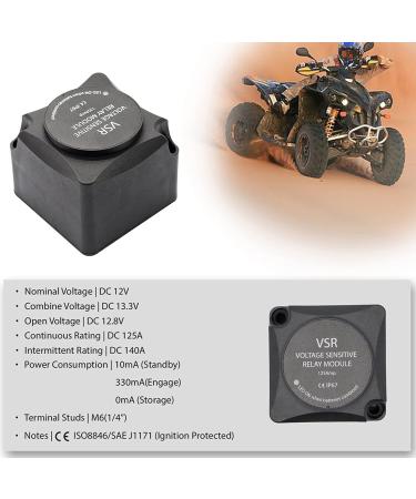 12V 140A Automatic Dual Battery Isolation Kit - Voltage Sensitive Relay & Wiring Kit for Trucks SUVs ATVs | Ultimate Performance - Buy Online on GoSupps.com