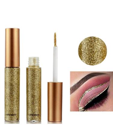 Hacaus 2PCS Glitter Metallic Liquid Eyeliner Set - Long Lasting Waterproof Eye Makeup in Silver Gold | 36 Shades - Buy Online on GoSupps.com