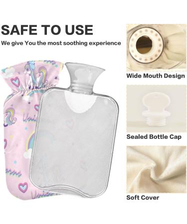 Rainbow Unicorn Hot Water Bottle - 2L Pain Relief & Comfort for Pregnant Women | International Shipping - Buy Online on GoSupps.com