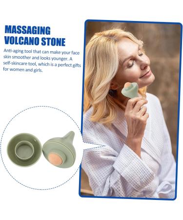 Healeved Oil-absorbing Ball Nutragina Healthy Skin Glabrous Skin Volcano Stone Rolling Bead Facial Volcano Bead Skin Care Volcano Stone Massaging Rolling Volcano Stone Facial Volcano Stone 7.5X5X5CM Green - Buy Online on GoSupps.com