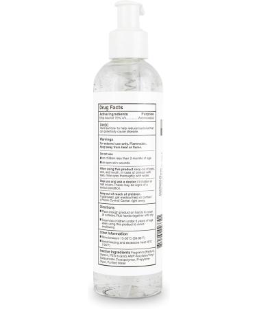 Veeda Hand Sanitizer with Lemon Zest - Moisturizing Gel 70% Ethyl Alcohol Vitamin E - Travel Size Made in USA - 8 Fl Oz (24 Bottles - Buy Online on GoSupps.com