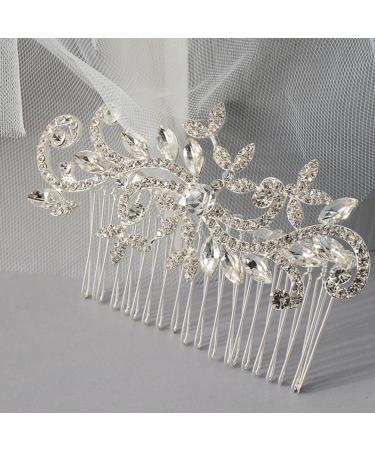 ifundom Comb Hair Piece Bride Hair Comb Sparkling Hair Comb Wedding Prom Styling Hair Accessory - Buy Online on GoSupps.com