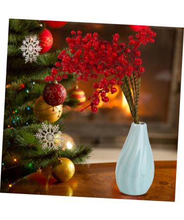 HOMSFOU 2pcs Simulation Small Berry Bouquet Berries Wedding Decor Artificial Pip Berry Stems Artificial Berry Stems Bundle Acacia Beans Hand Rolled Wire Paper with Branches - Buy Online on GoSupps.com