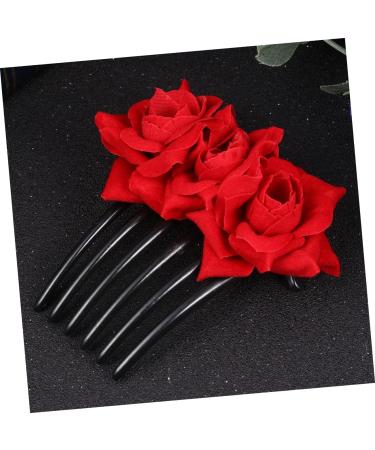 Angoily 1pc Womens Hair Accessories Black Hair Clips Pearl Hair Barrettes Wedding Headpiece for Bride Barrettes for Women Flower Hair Accessories Hairbrush for Women Hair up - Buy Online on GoSupps.com