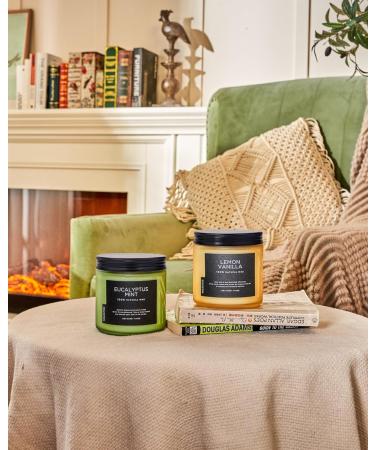 M&SENSE Eucalyptus Mint Soy Candles - 11.6oz Aromatherapy Candle for Stress Relief Meditation Yoga & Relaxation | 70 Hour Burn Gift for Men & Women - Buy Online on GoSupps.com