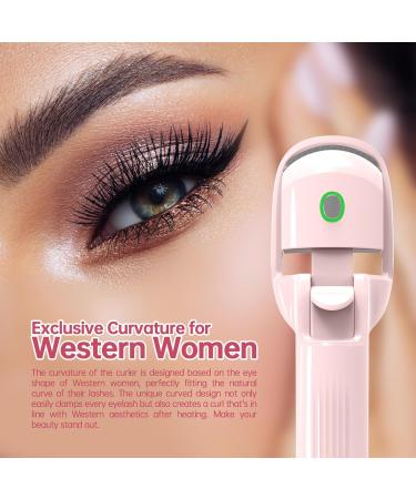 Buy Heated Eyelash Curlers - 30 Sec Rapid Heat 24-Hour Curl Long Battery Life | Perfect for European & American Girls - Buy Online on GoSupps.com